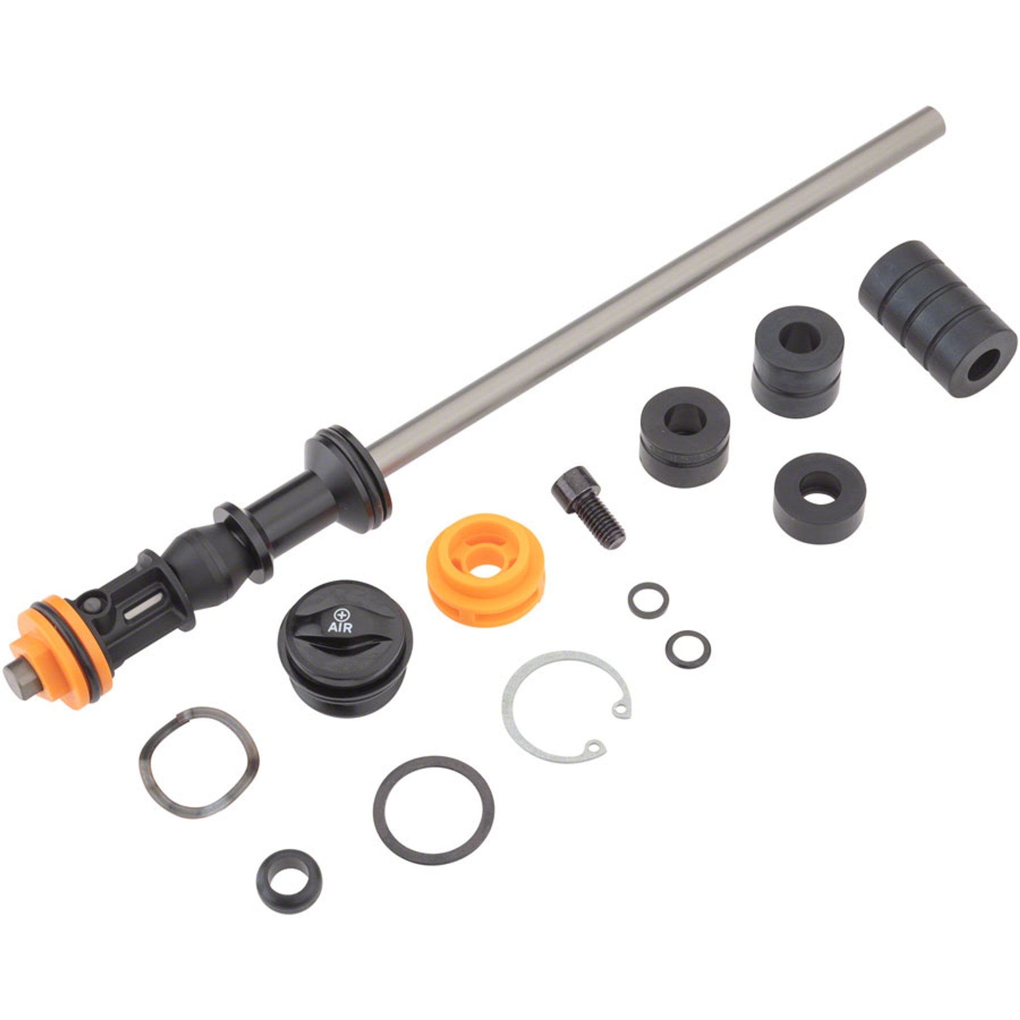 DebonAir Spring Assembly - 100 - 160mm, Top Cap, Spring, Travel Spacers and Shaft Bolt, 35 Gold A1