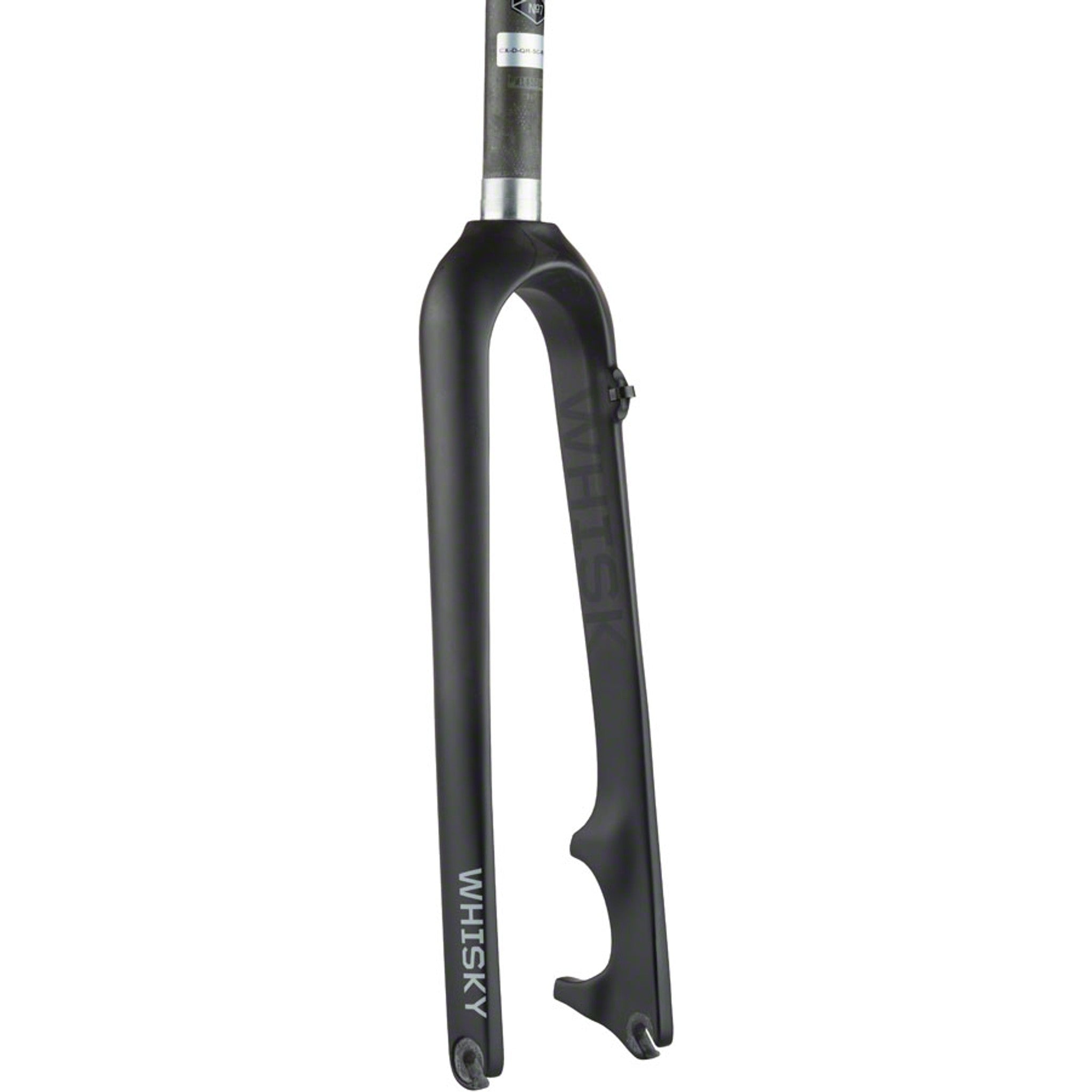 WHISKY No.7 CX Fork - QR, 1-1/8" Straight Carbon Steerer, Post MountDisc, Matte Black