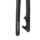 WHISKY No.7 CX Fork - QR, 1-1/8" Straight Carbon Steerer, Post MountDisc, Matte Black