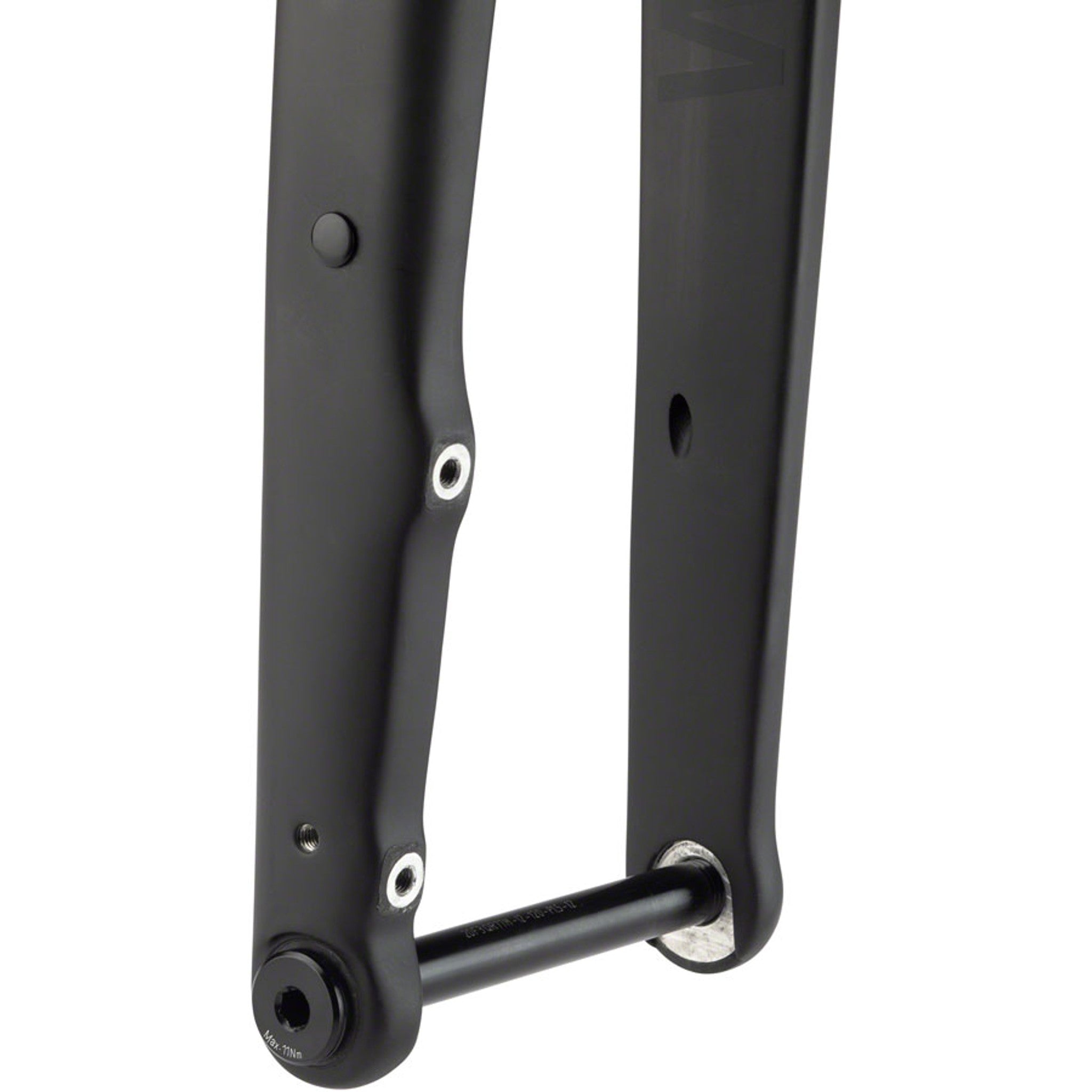 WHISKY No.9 CXLR Fork - 12mm Thru-Axle, 1.5" Tapered Carbon Steerer, Flat Mount Disc, Matte Black