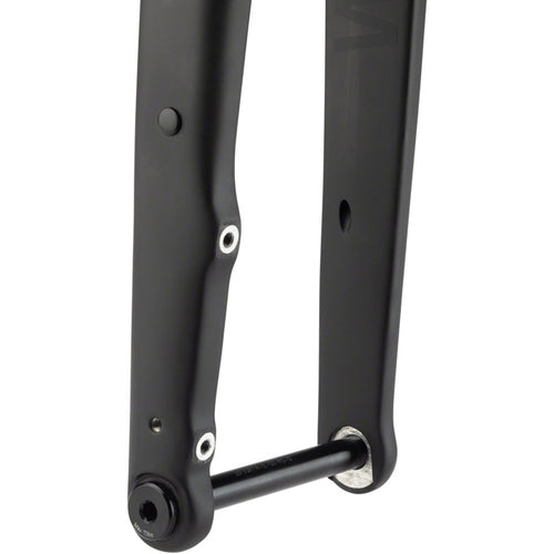 WHISKY No.9 CXLR Fork - 12mm Thru-Axle, 1.5" Tapered Carbon Steerer, Flat Mount Disc, Matte Black