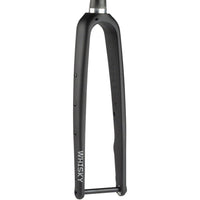 WHISKY No.9 CXLR Fork - 12mm Thru-Axle, 1.5" Tapered Carbon Steerer, Flat Mount Disc, Matte Black