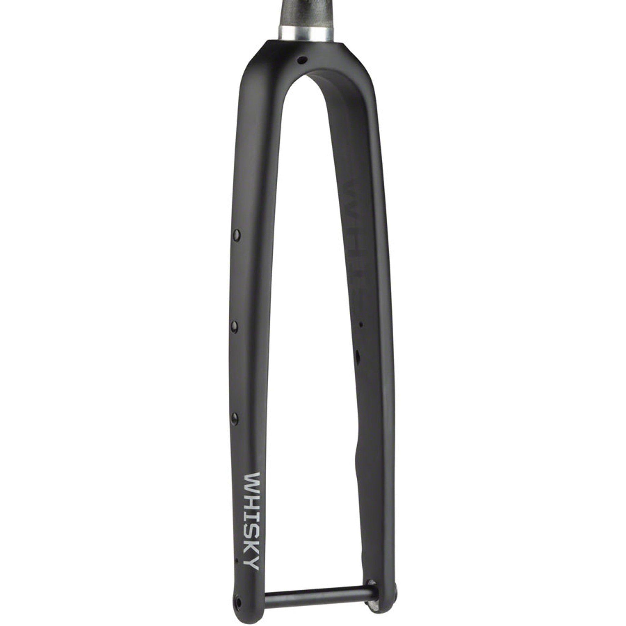 WHISKY No.9 CXLR Fork - 12mm Thru-Axle, 1.5" Tapered Carbon Steerer, Flat Mount Disc, Matte Black