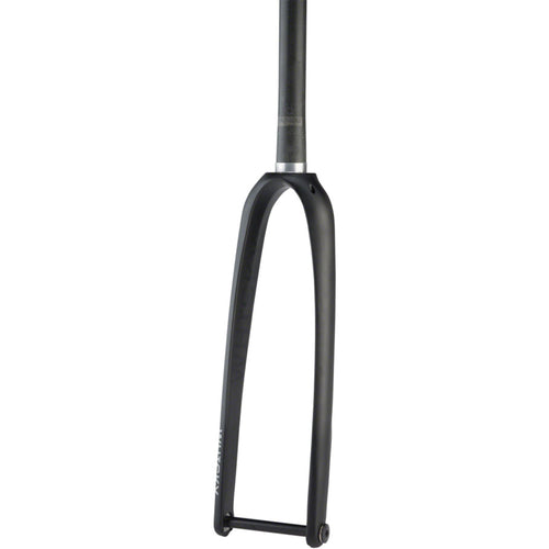 WHISKY No.9 RD Fork - 12mm Thru-Axle, 1-1/4" Tapered Carbon Steerer, Flat Mount Disc, Matte Black