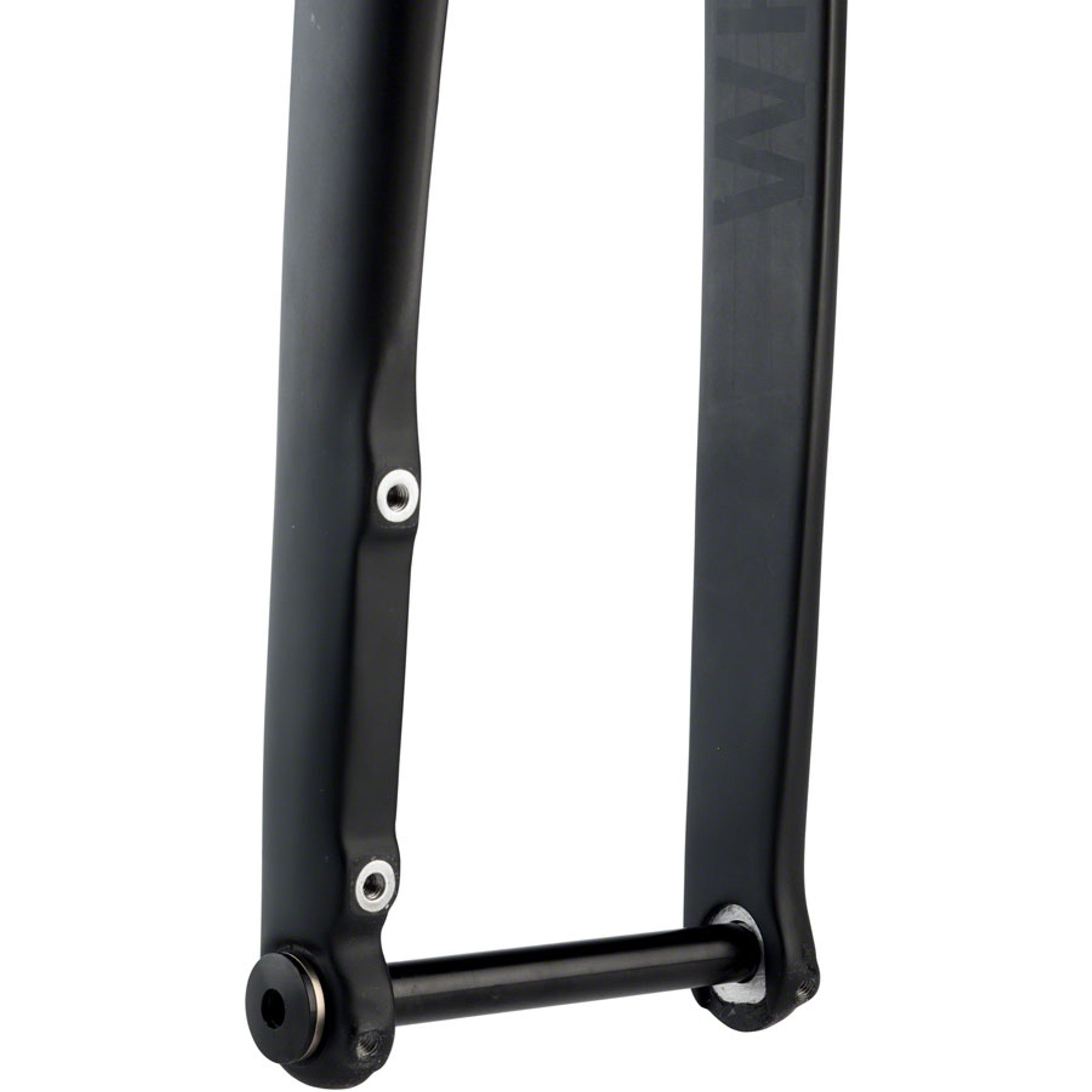 WHISKY No.9 RD Fork - 12mm Thru-Axle, 1-1/4" Tapered Carbon Steerer, Flat Mount Disc, Matte Black