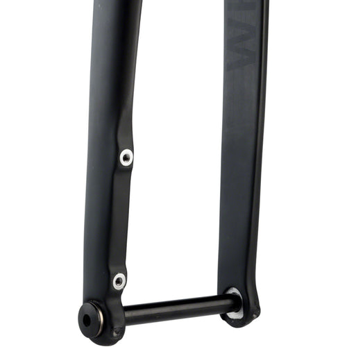 WHISKY No.9 RD Fork - 12mm Thru-Axle, 1-1/4" Tapered Carbon Steerer, Flat Mount Disc, Matte Black