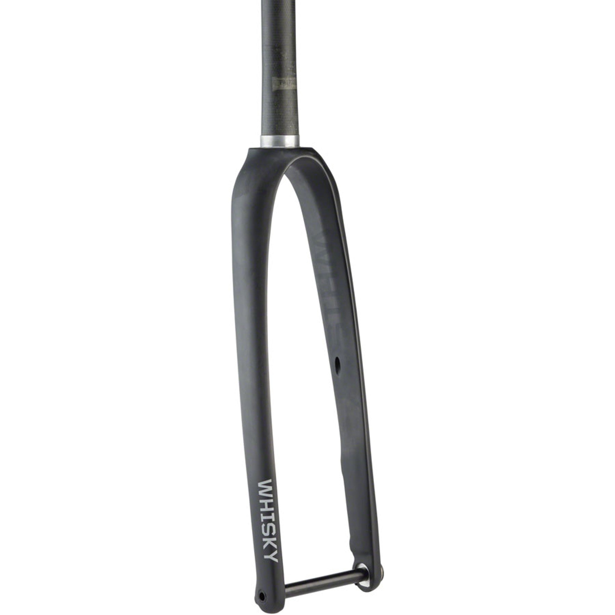 WHISKY No.9 RD Fork - 12mm Thru-Axle, 1-1/4" Tapered Carbon Steerer, Flat Mount Disc, Matte Black