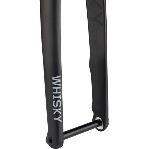 WHISKY No.9 RD+ Fork - 12mm Thru-Axle, 1.5" Tapered Carbon Steerer, Flat Mount Disc, Matte Black