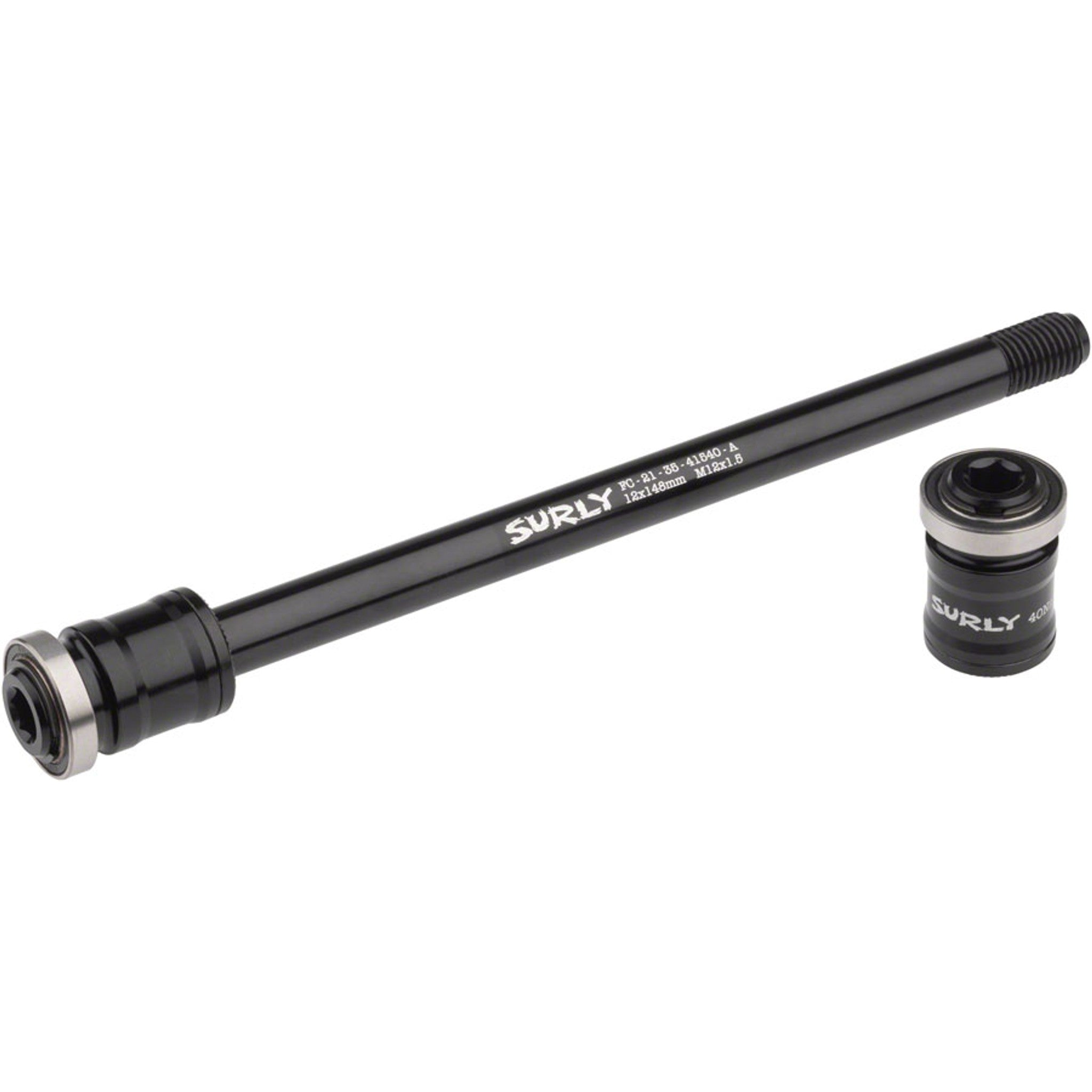 Excellent Adventure Rear Trailer Thru Axle - 12x148mm, Black