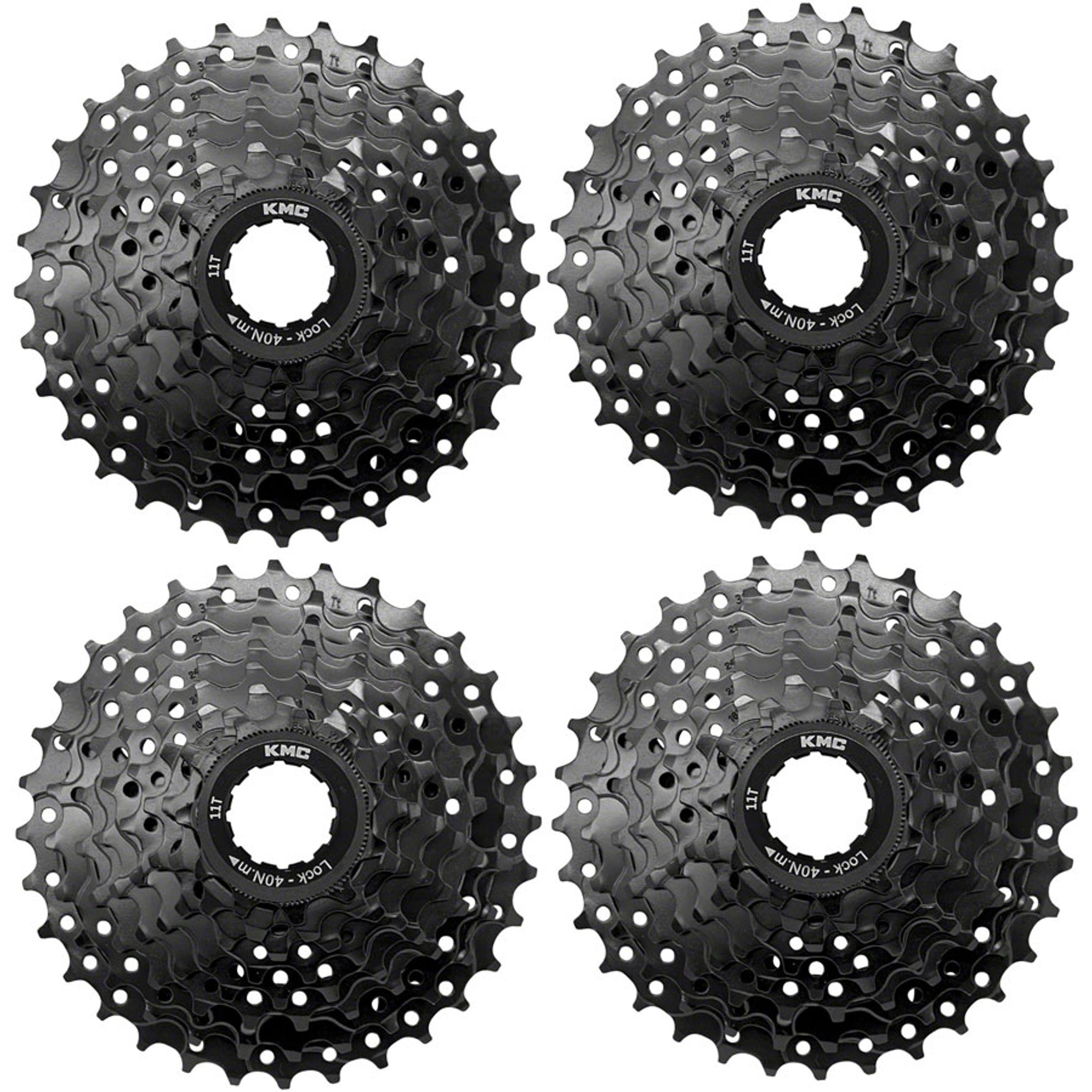 REACT Cassette - 8-Speed, 11-32t, HG Driver Compatible, Black, 4 pk.