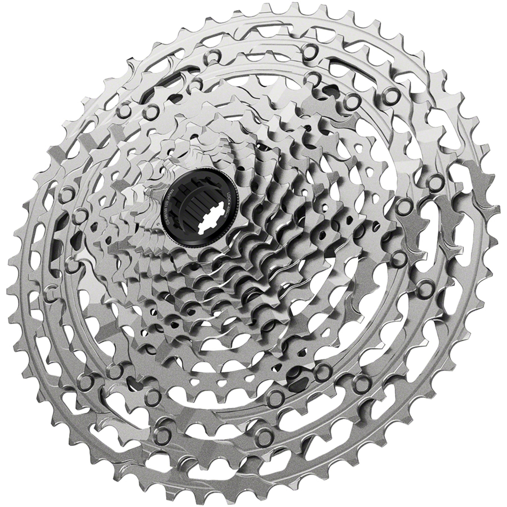 Deore CS-M6100-12 Cassette - 12-Speed, 10-51t, Silver, For Hyperglide+