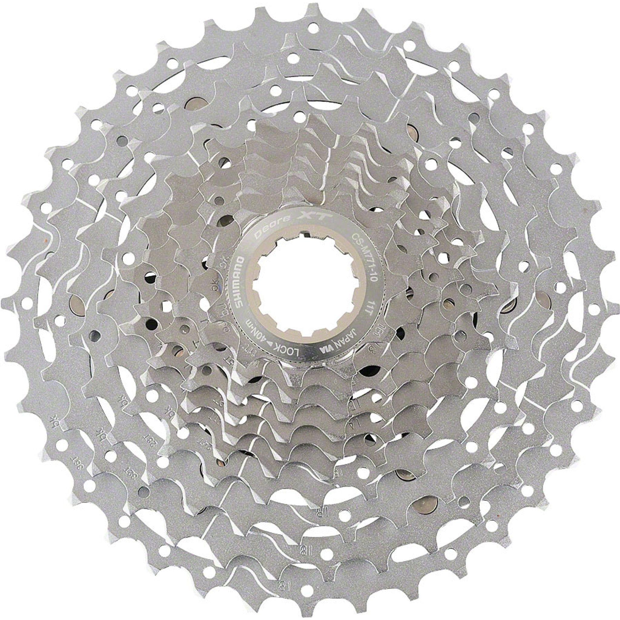 Deore XT CS-M771 Cassette - 10 Speed, 11-36t, Silver