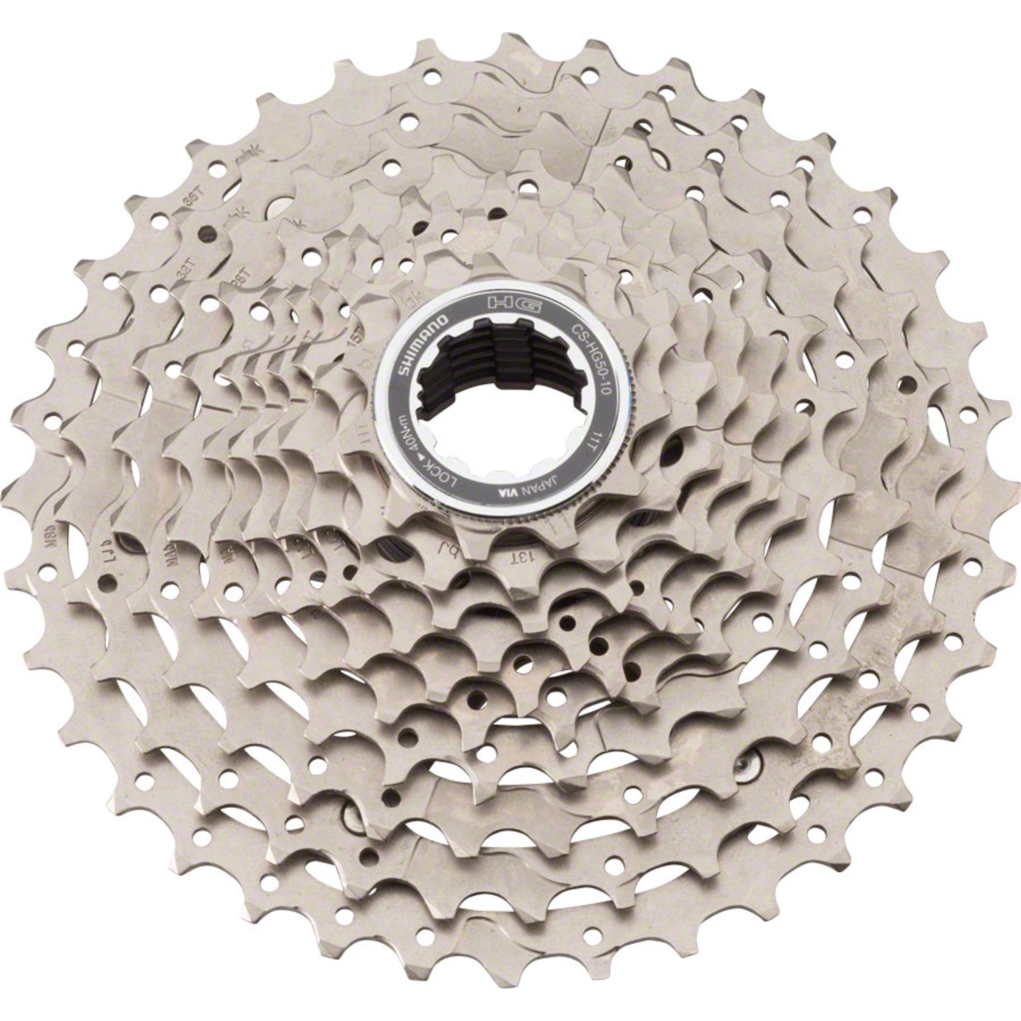 Deore M6000 CS-HG50 Cassette - 10 Speed, 11-36t, Silver, Nickel Plated