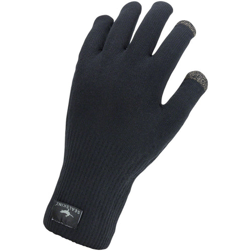 Waterproof All Weather Ultra Grip Gloves - Black, Full Finger, Small