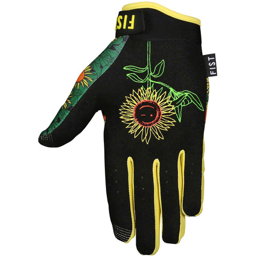 Sun Flower Glove - Multi-Color, Full Finger, X-Large