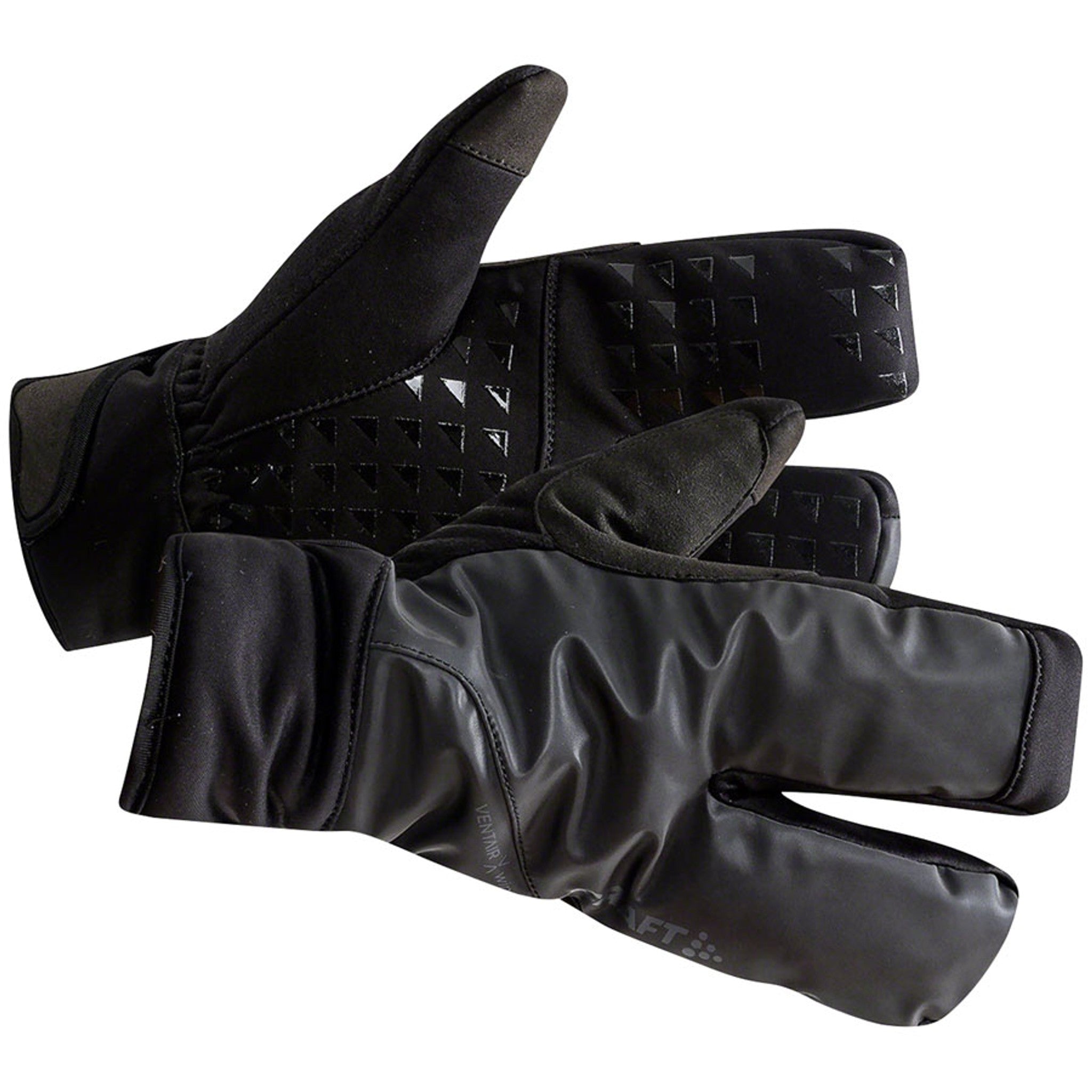 Craft Siberian 2.0 Split Finger Gloves - Black, Full Finger, Large