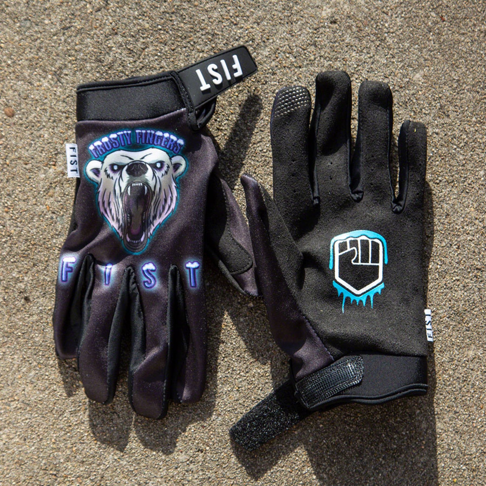 Polar Bear Frosty Fingers Cold Weather Gloves - Multi-Color, Full Finger, X-Small