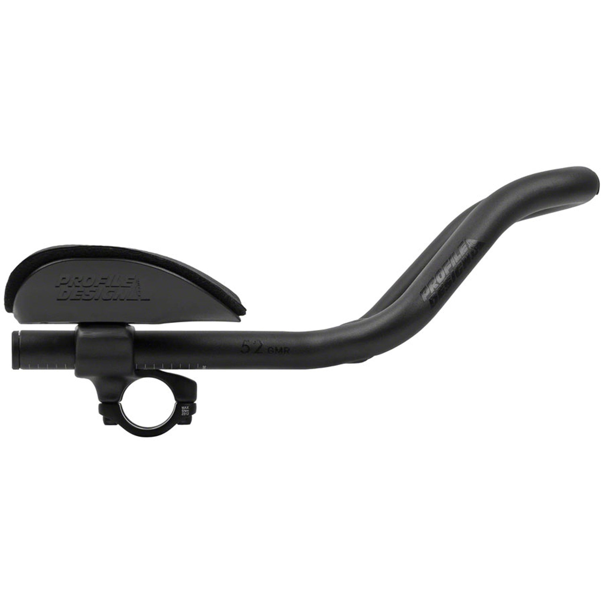 Neosonic Ergo+ 52A GMR Aero Bar - 31.8 Clamp, 340mm, Black