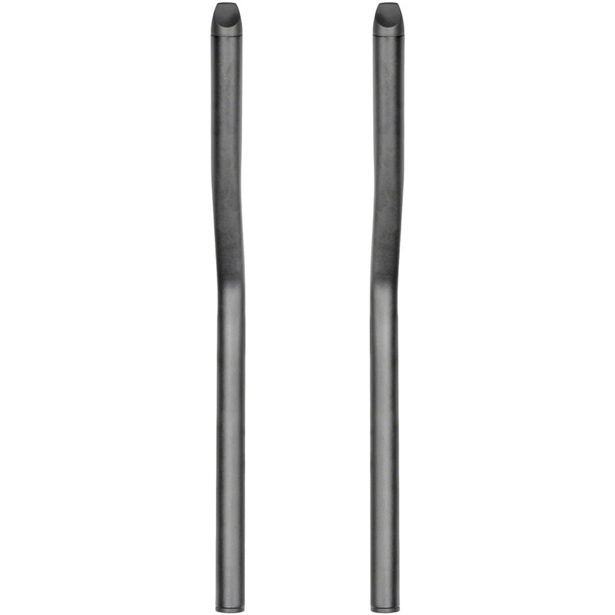 26a Aluminum Aerobar Extensions - Aluminum, 400mm, Black