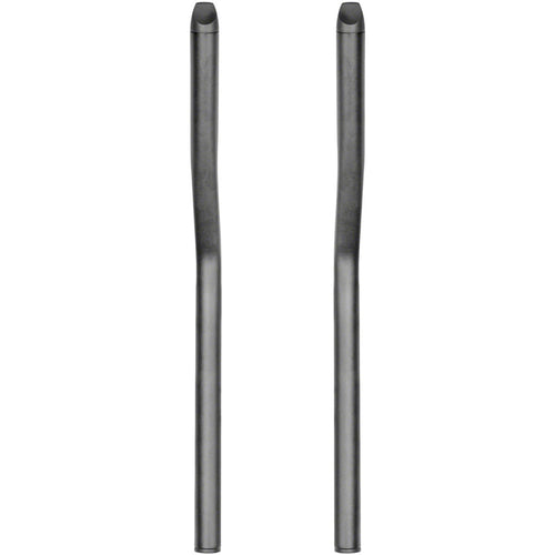 26a Aluminum Aerobar Extensions - Aluminum, 400mm, Black