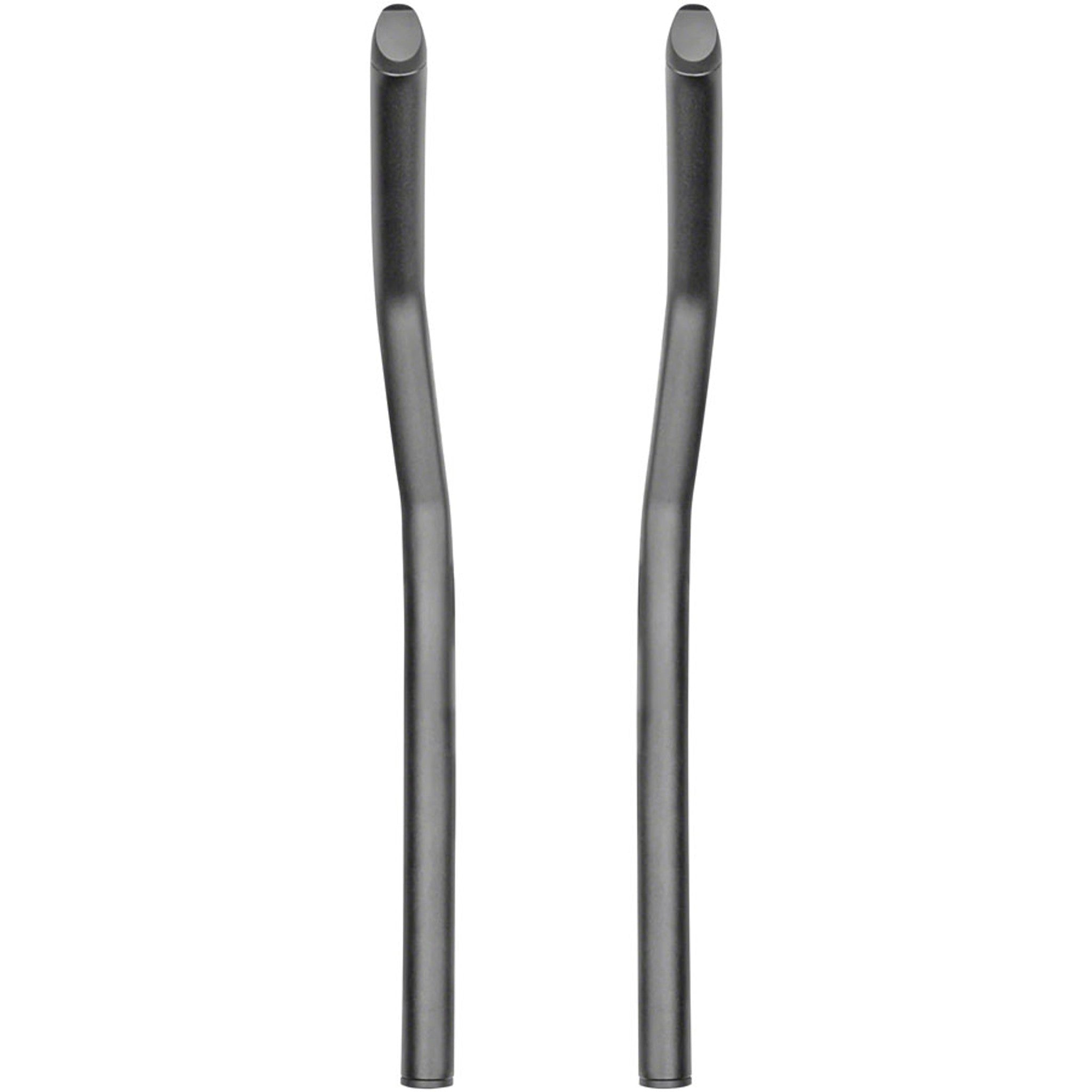 39a Aluminum Aerobar Extensions - Aluminum, 400mm, Black