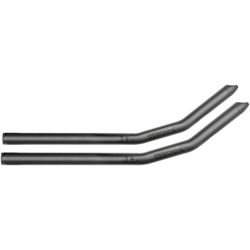 39a Aluminum Aerobar Extensions - Aluminum, 400mm, Black