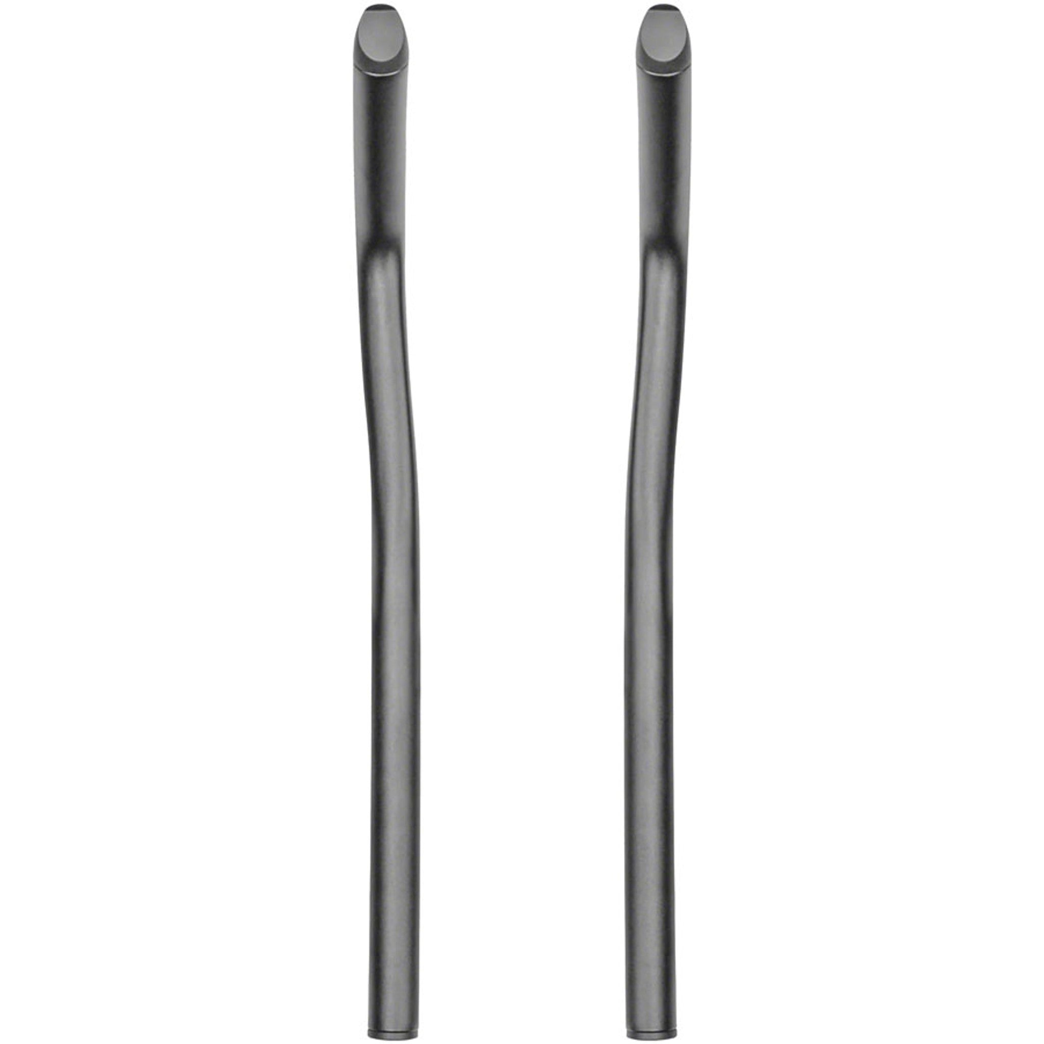 52a Aluminum Aerobar Extensions - Aluminum, 400mm, Black