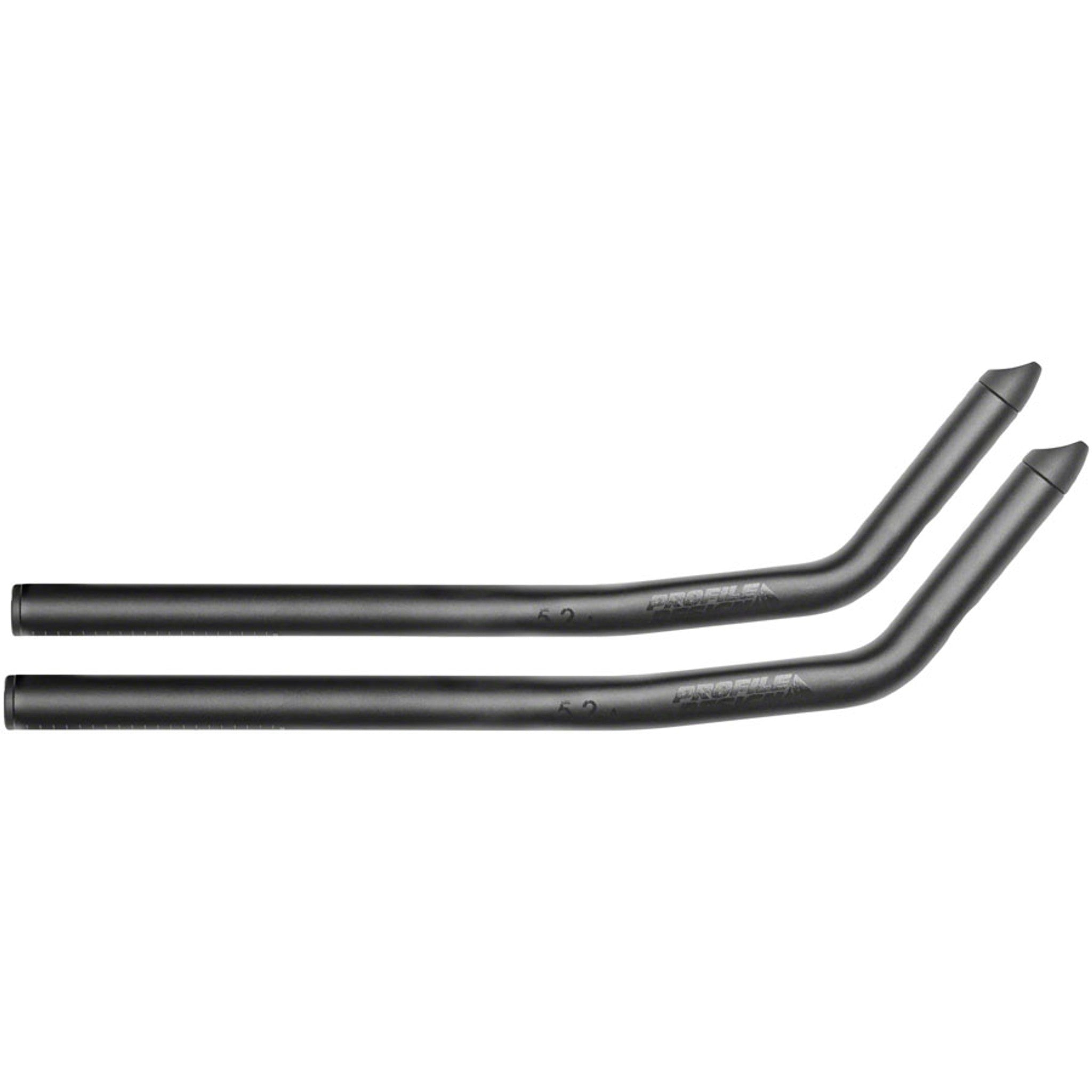 52a Aluminum Aerobar Extensions - Aluminum, 400mm, Black