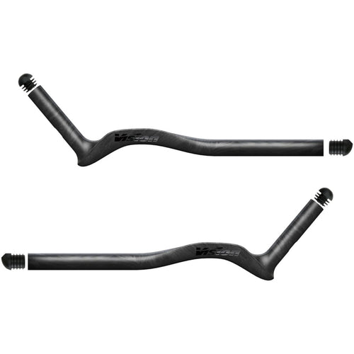 Vision Speed Extensions, 400mm Length, J-Bend Shape, Aero Bar Add-on – Carbon