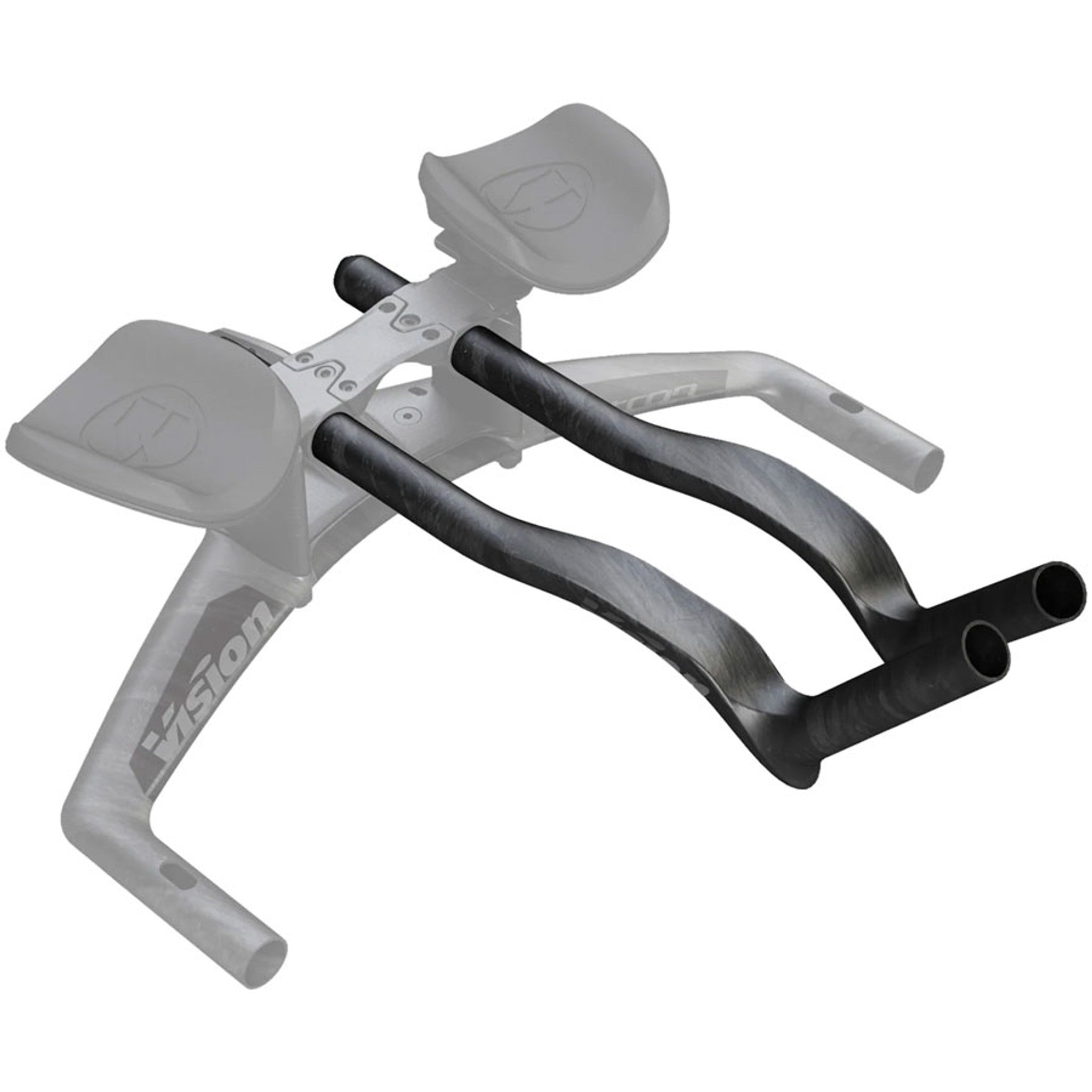 Vision Speed Extensions, 400mm Length, J-Bend Shape, Aero Bar Add-on – Carbon