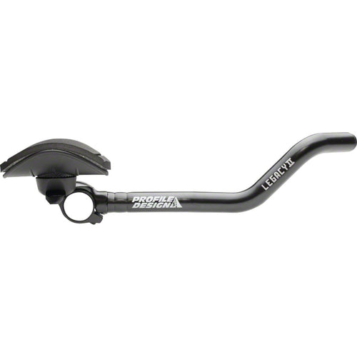 Legacy II Aluminum Aerobar: with ZB Bracket and Venturi Armrest, Matte Black