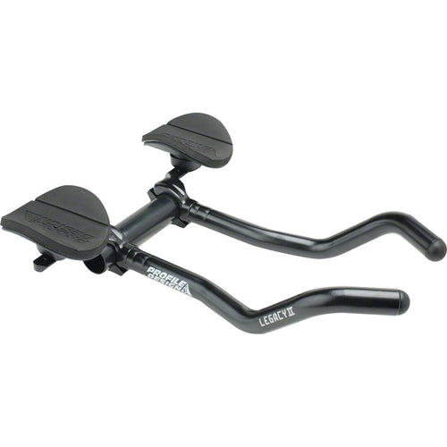 Legacy II Aluminum Aerobar: with ZB Bracket and Venturi Armrest, Matte Black