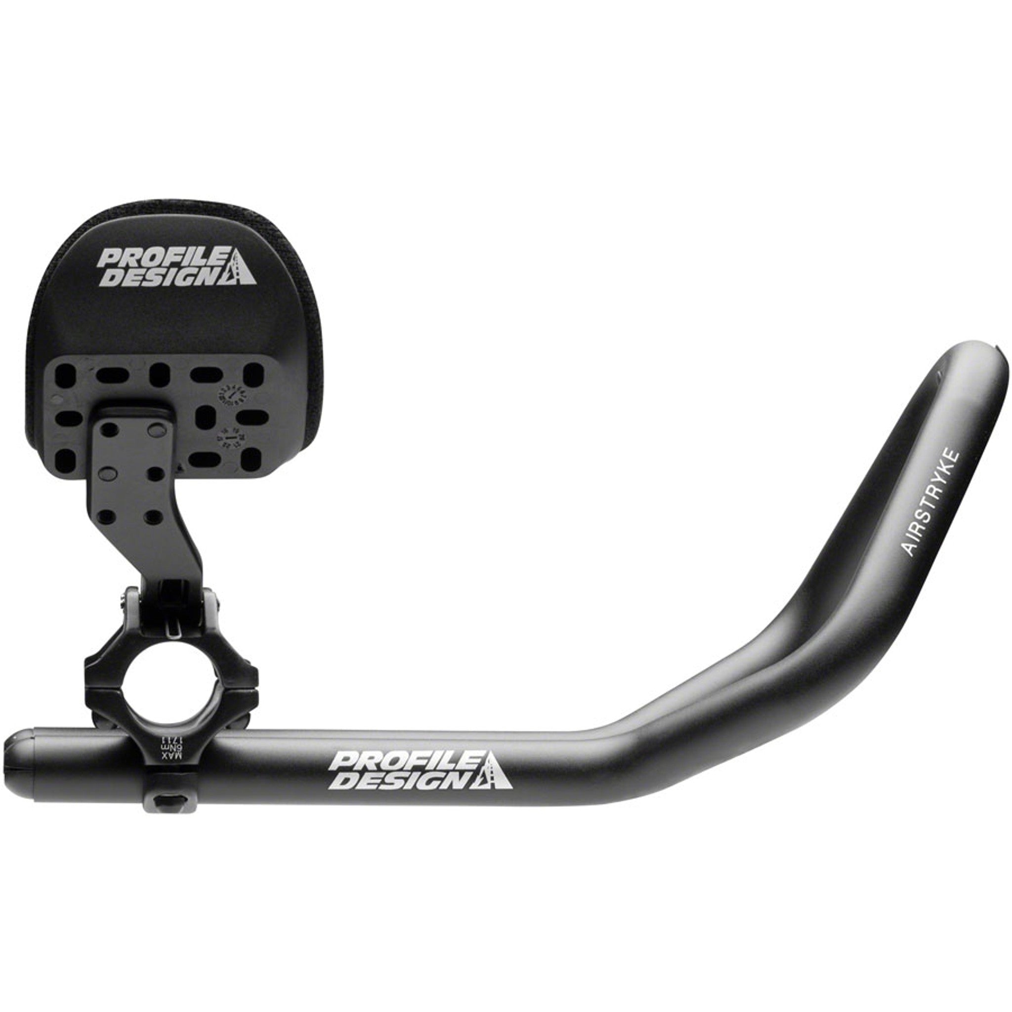 Airstryke II Aluminum Aerobar: Ergo Armrest, L2 Flip-Up Bracket, Matte Black