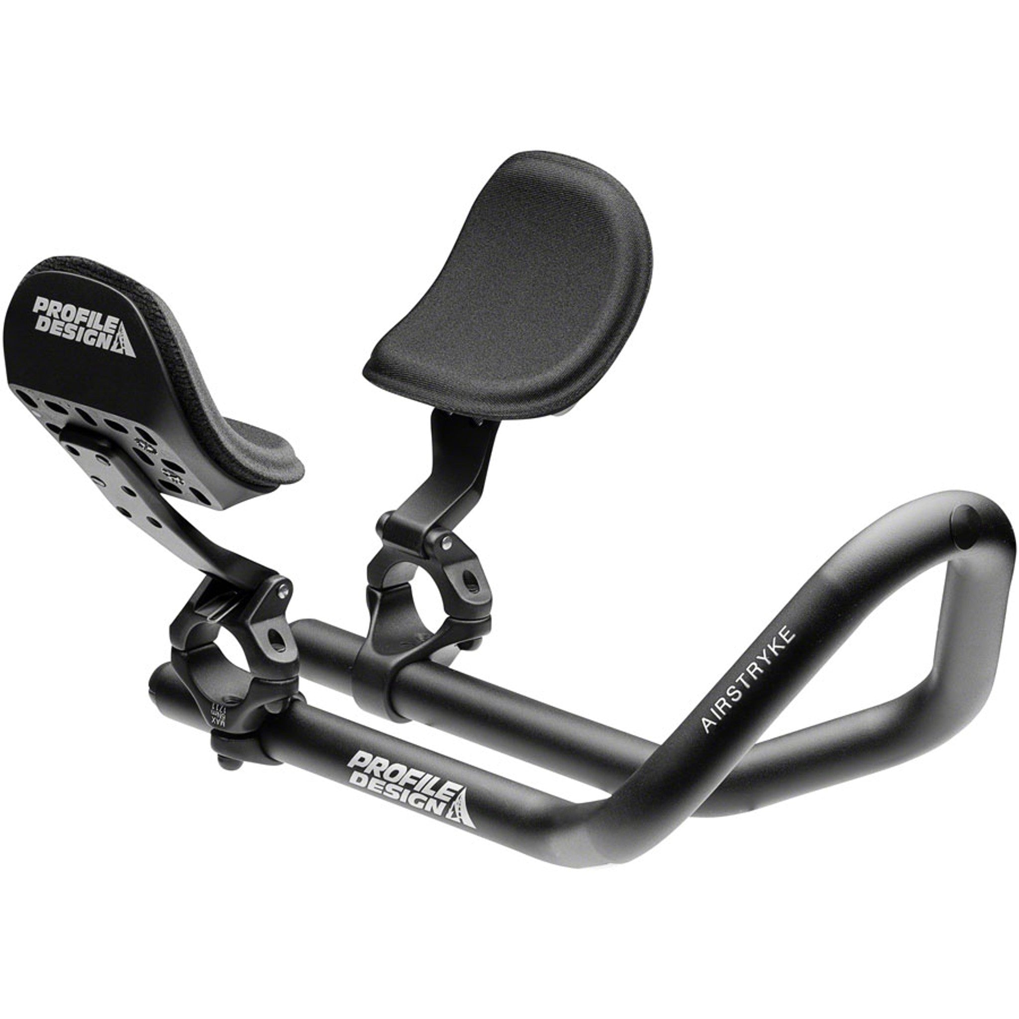 Airstryke II Aluminum Aerobar: Ergo Armrest, L2 Flip-Up Bracket, Matte Black