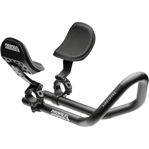 Airstryke II Aluminum Aerobar: Ergo Armrest, L2 Flip-Up Bracket, Matte Black