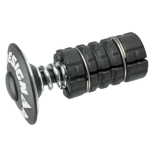 Profile Design Universal Gap Cap: fits 1" or 1-1/8" steerer tubes, Aluminum Top Cap, Black
