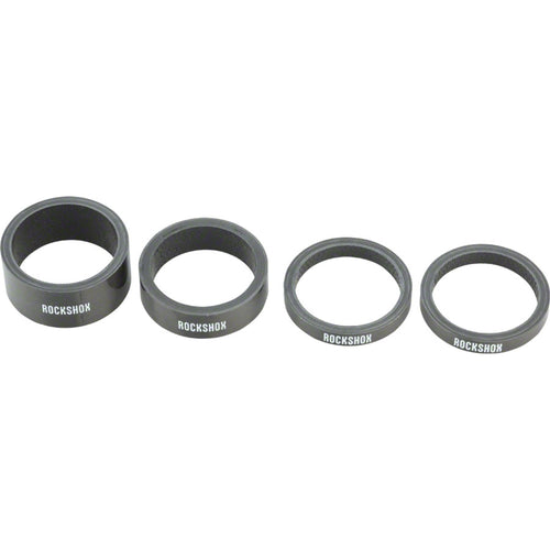 RockShox UD Carbon Headset Spacer Set, Includes 5mm x 2, 10mm x 1, 15mm x 1