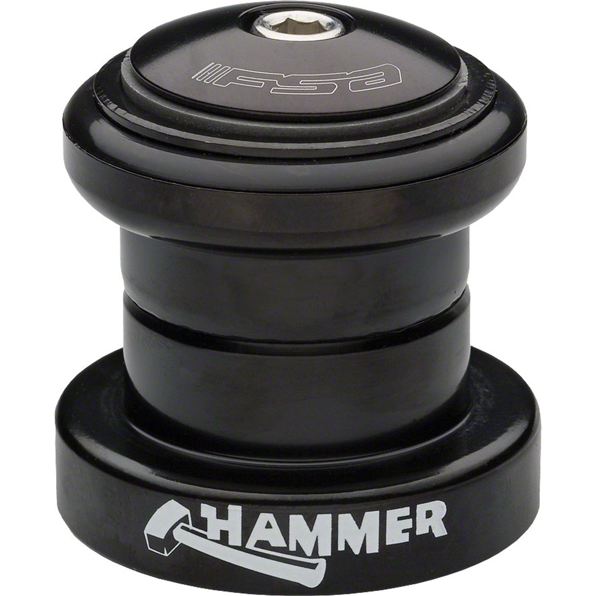 Full Speed Ahead Hammer 1-1/8" Heavy Duty Threadless Headset, Black