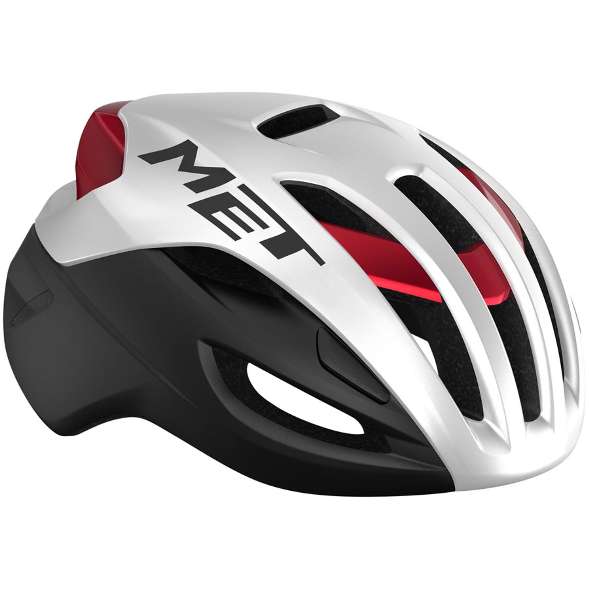 56 / White/Black/Red Metallic, Matte/Glossy / Small