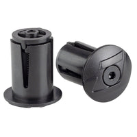 Locking Bar End Plugs, Black