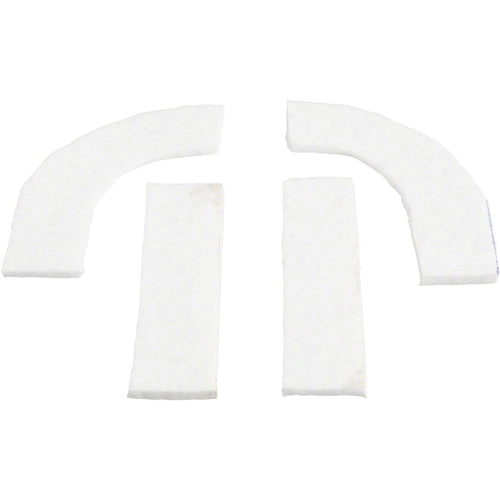 Pro Anti-Vibration Handlebar Pad Set - eTPU Foam, For Drop Bars, White