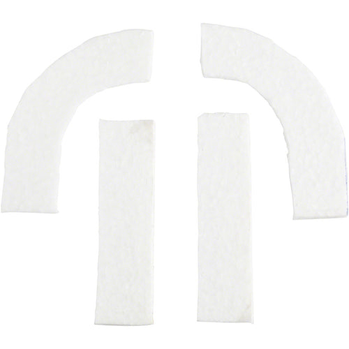 Pro Anti-Vibration Handlebar Pad Set - eTPU Foam, For Drop Bars, White