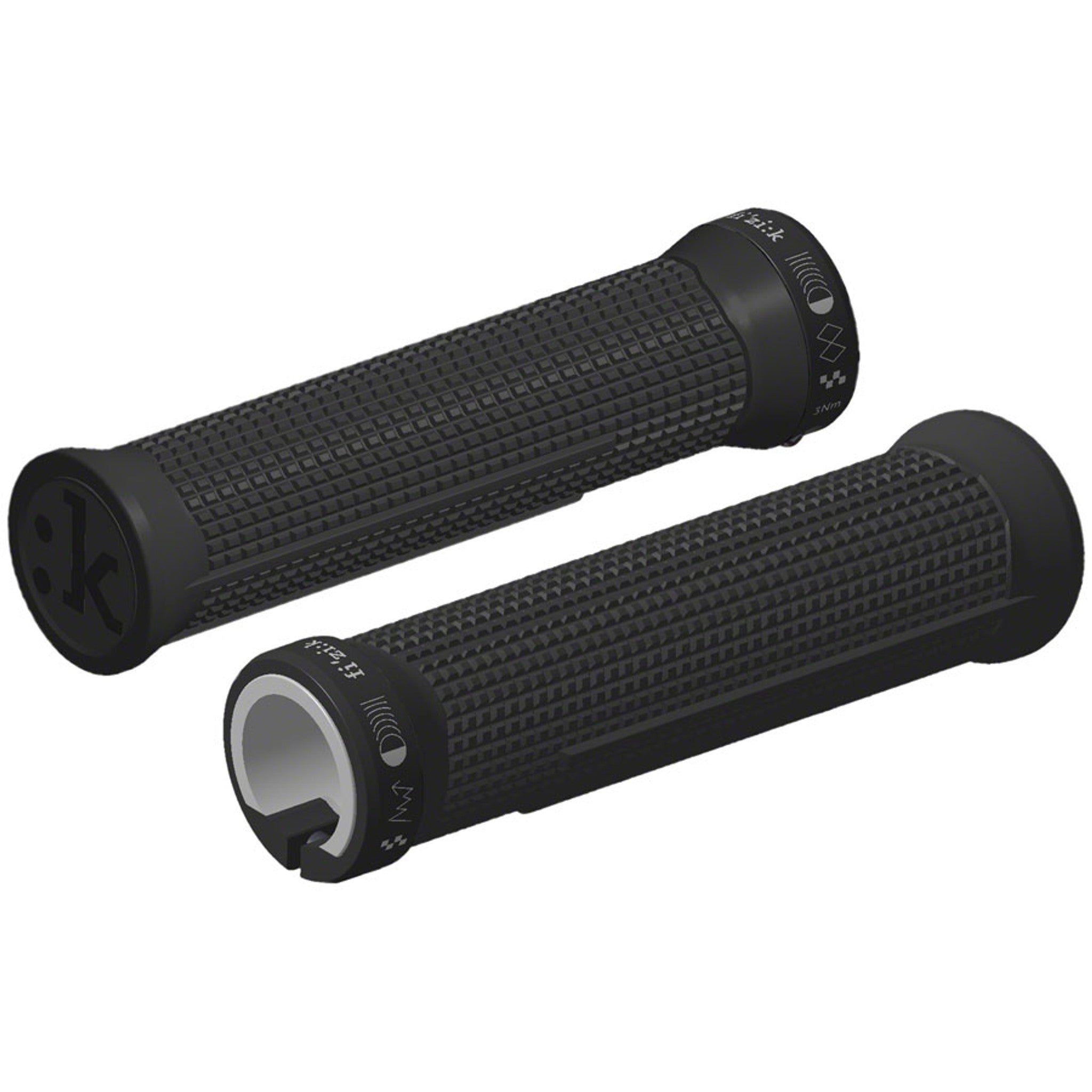 Race Feel Grips - Black, Lock-On
