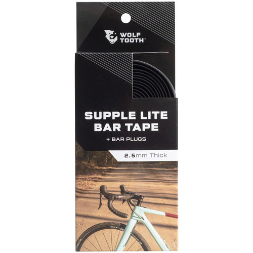 Wolf Tooth Supple Lite Bar Tape - Black