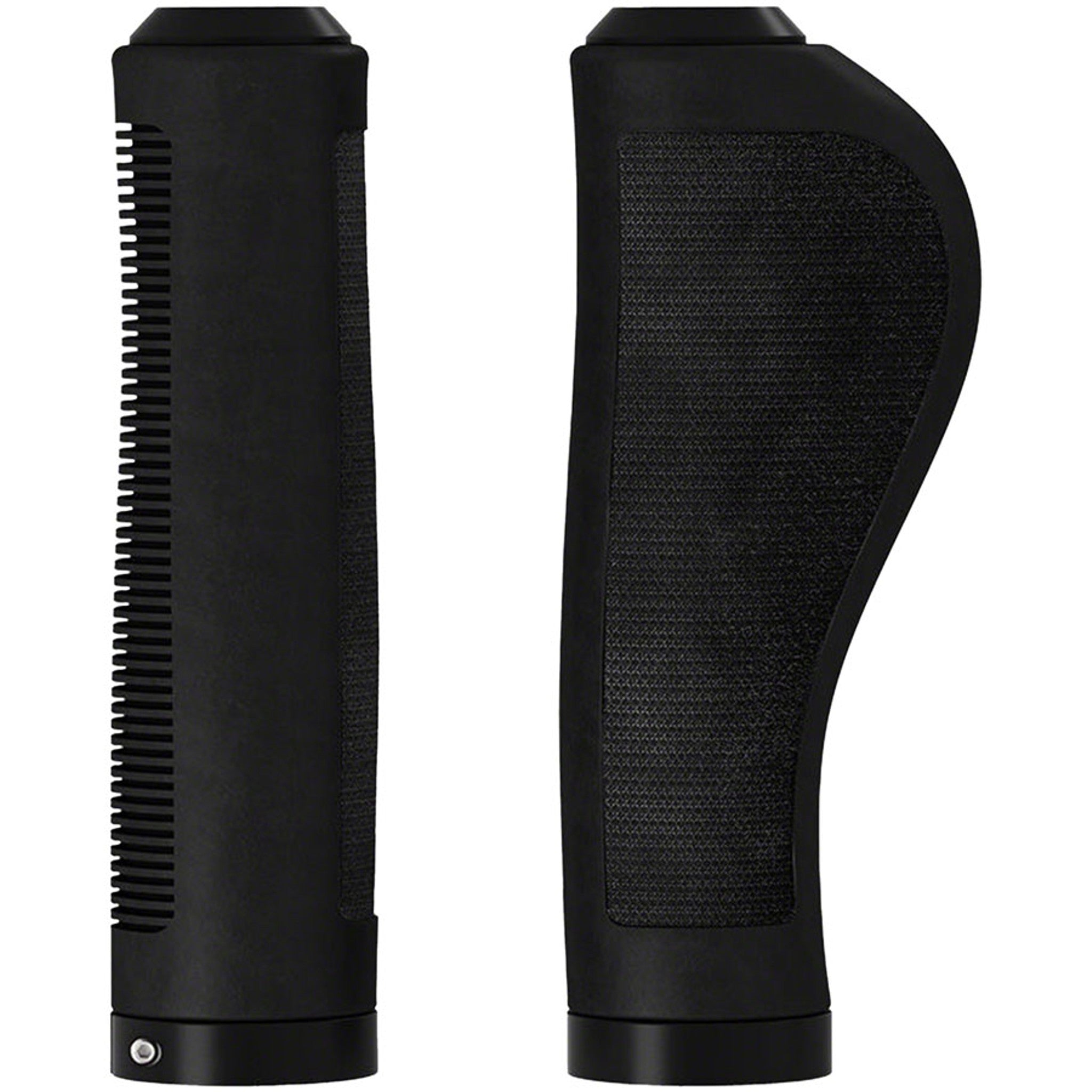 Ergonomic Rubber Grip - Black, 130/130mm