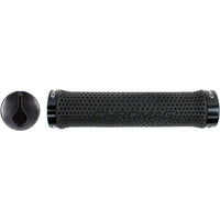 Chromag Basis Grips - Black, Lock-On
