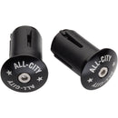 All-City Locking Handlebar End Plugs, Black