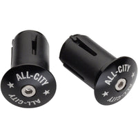 All-City Locking Handlebar End Plugs, Black