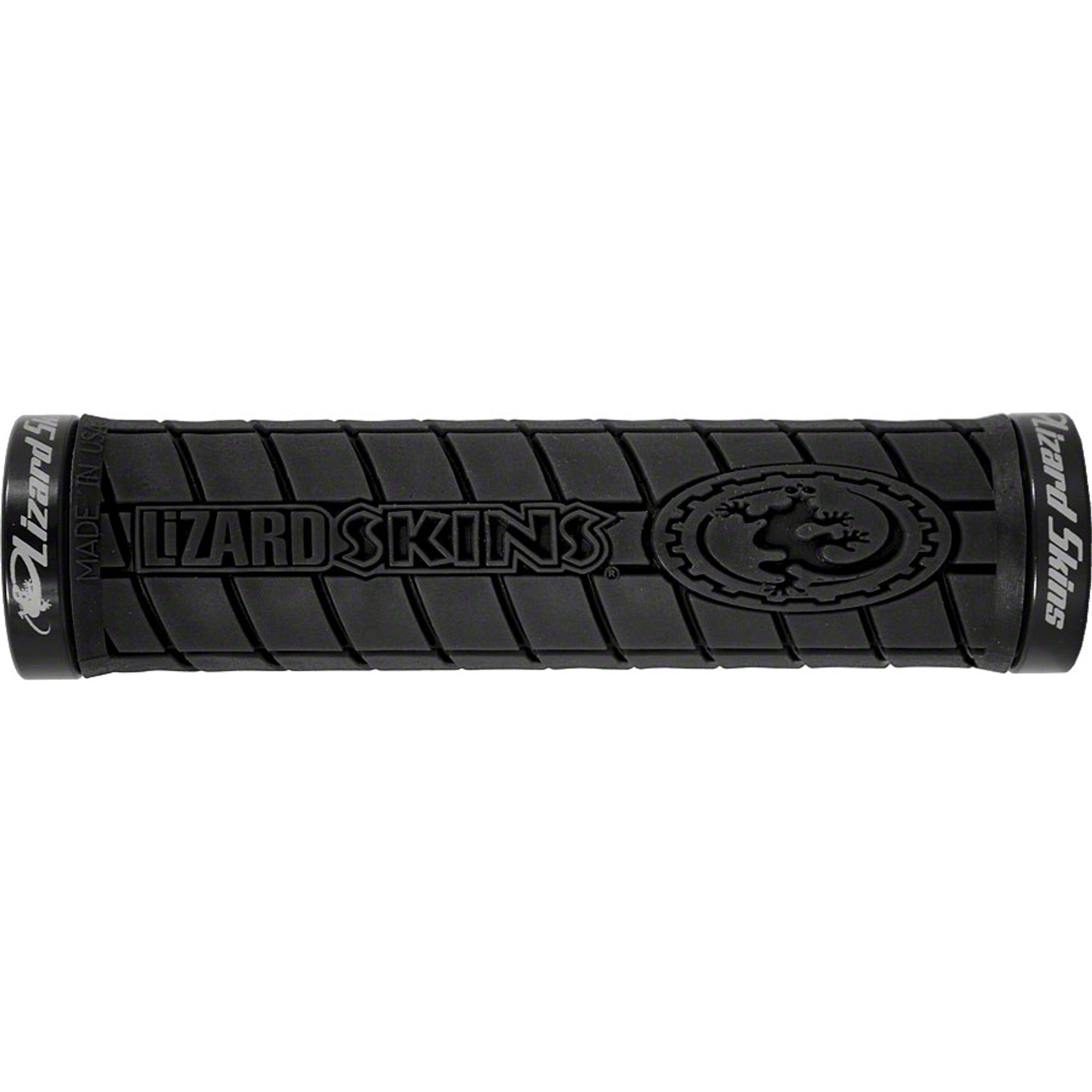 Lizard Skins Logo Grips - Black, Lock-On