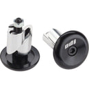 Aluminum Bar Ends Pair Black